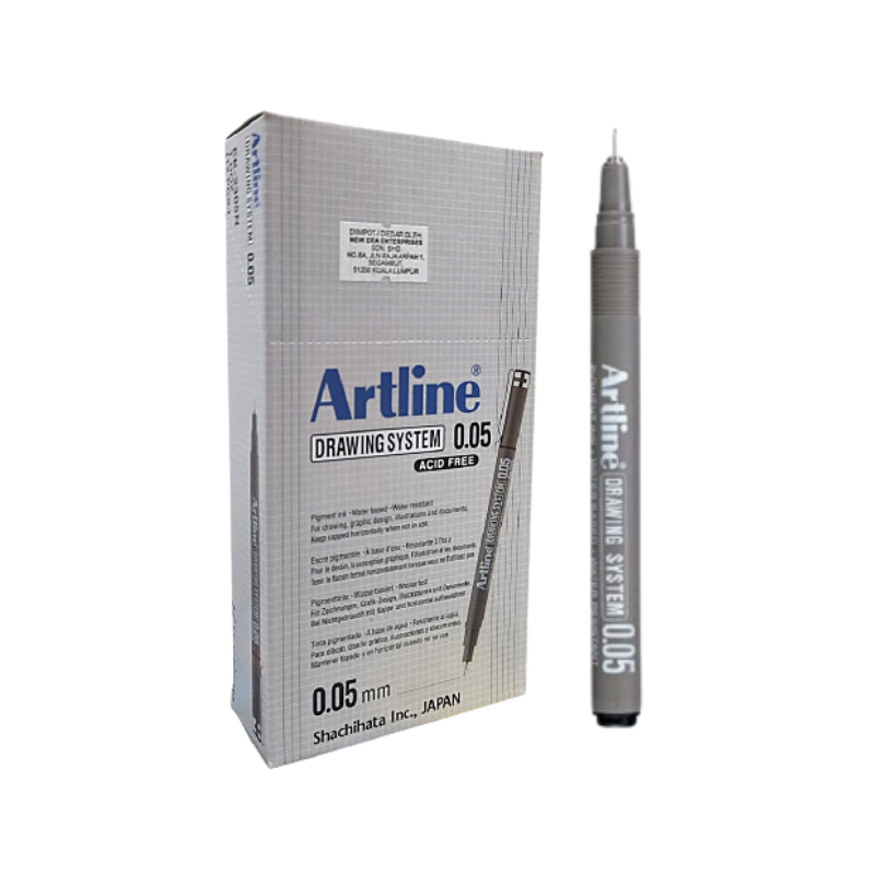 Artline Drawing Pen - 0.3 mm Tip, Black